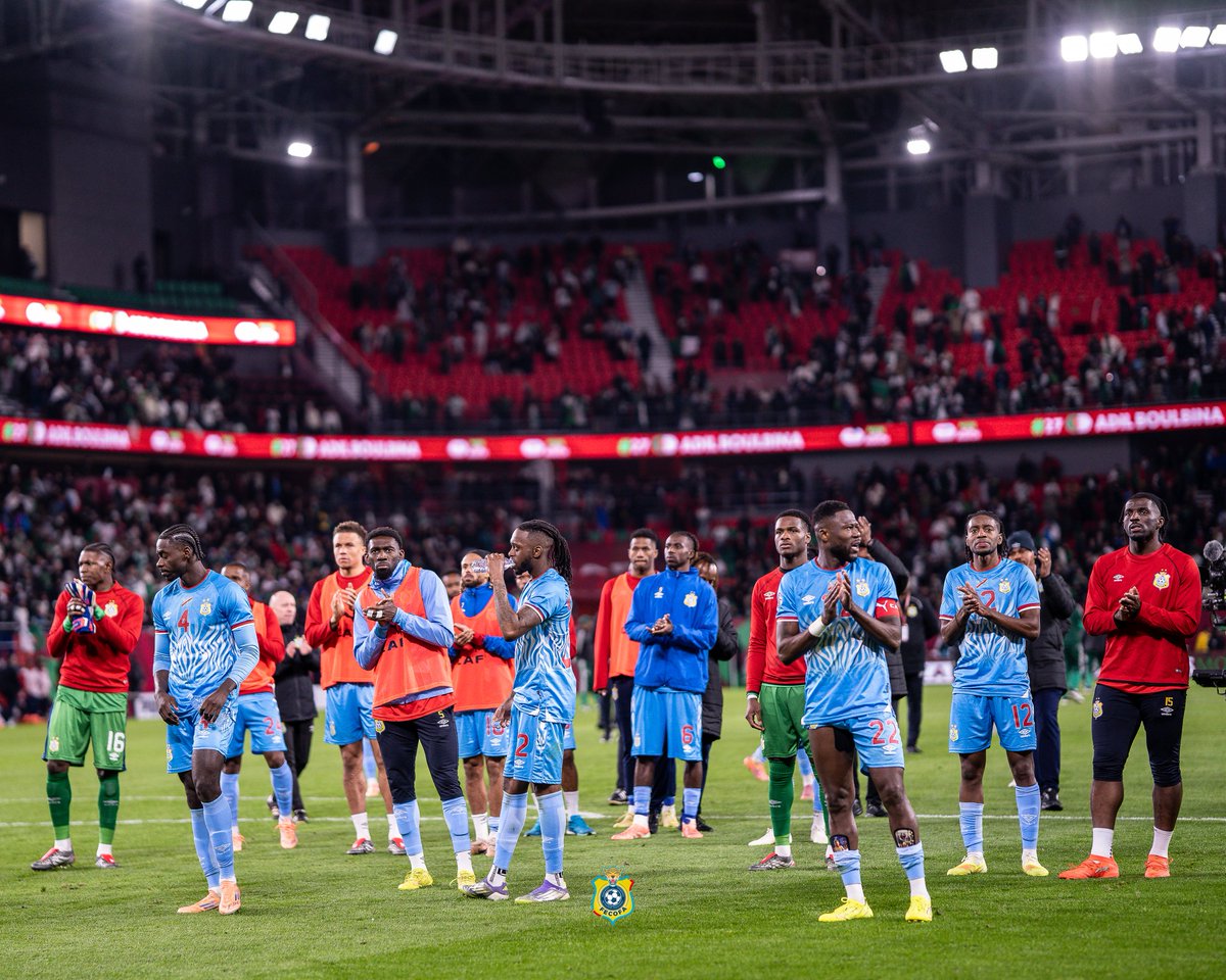 Merci à tous les supporters qui ont vibré, crié et prié avec nous pendant 120 minutes. Votre ferveur a porté nos Léopards au-delà de la fatigue.

​🗣️ Kinshasa, Goma, Lubumbashi, la Diaspora... vous avez été incroyables. Cette défaite est amère, mais votre amour pour le drapeau