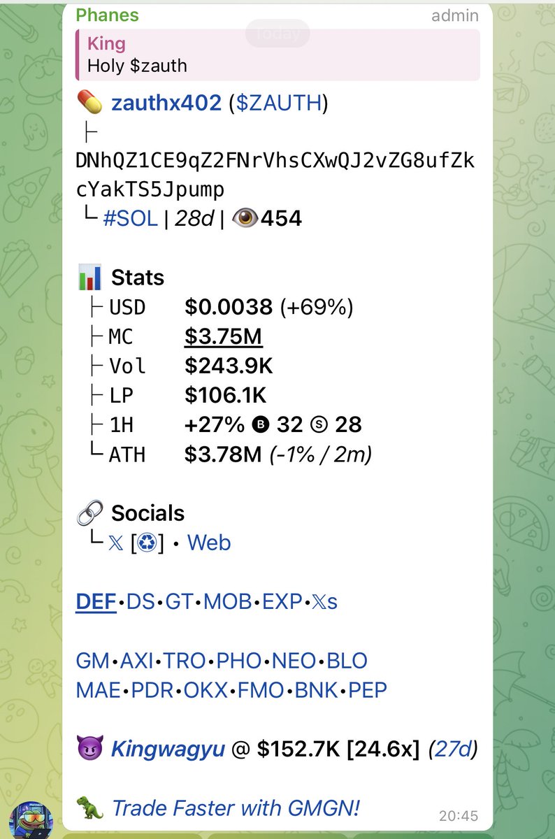 Holy heck, is something big coming? Just seen a $13k buy come in, purely organic chart, interest from huge bodies.. new ath and constantly evolving tech. 

I was told about x402 a while back and blimey am I seriously only just starting to understand the real value this incredible
