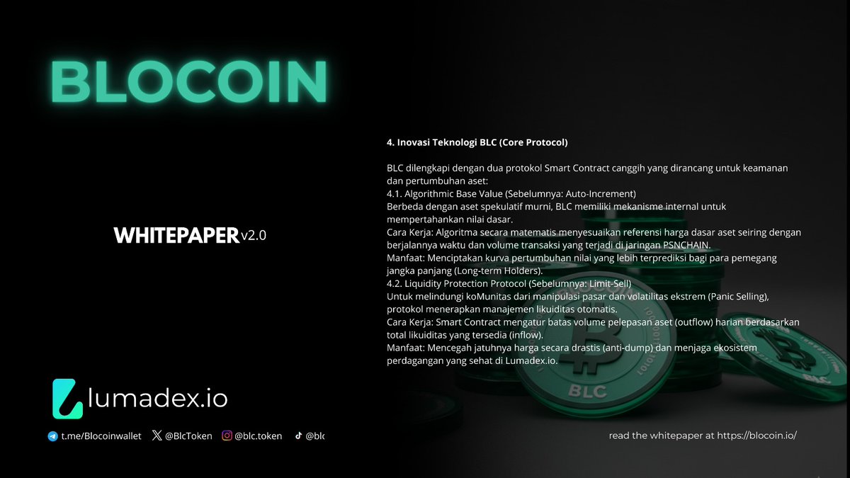 psnchainarmy's tweet image. Whitepaper Blocoin V2.0

#blocoin #psnchain #crypto #blockchain