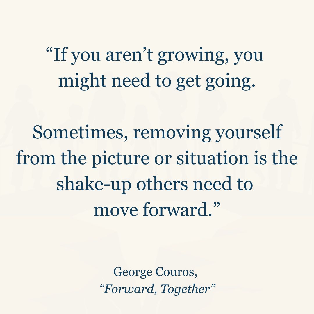 "Sometimes, you have to step outside and ask yourself, 'Am I in the right place?” #ForwardTogether

I had a great conversation with Dave Burgess about this quote from the book today, and why you should never stay in a place you don't feel valued, as there are always places that