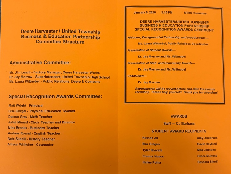 United Township High School tweet media