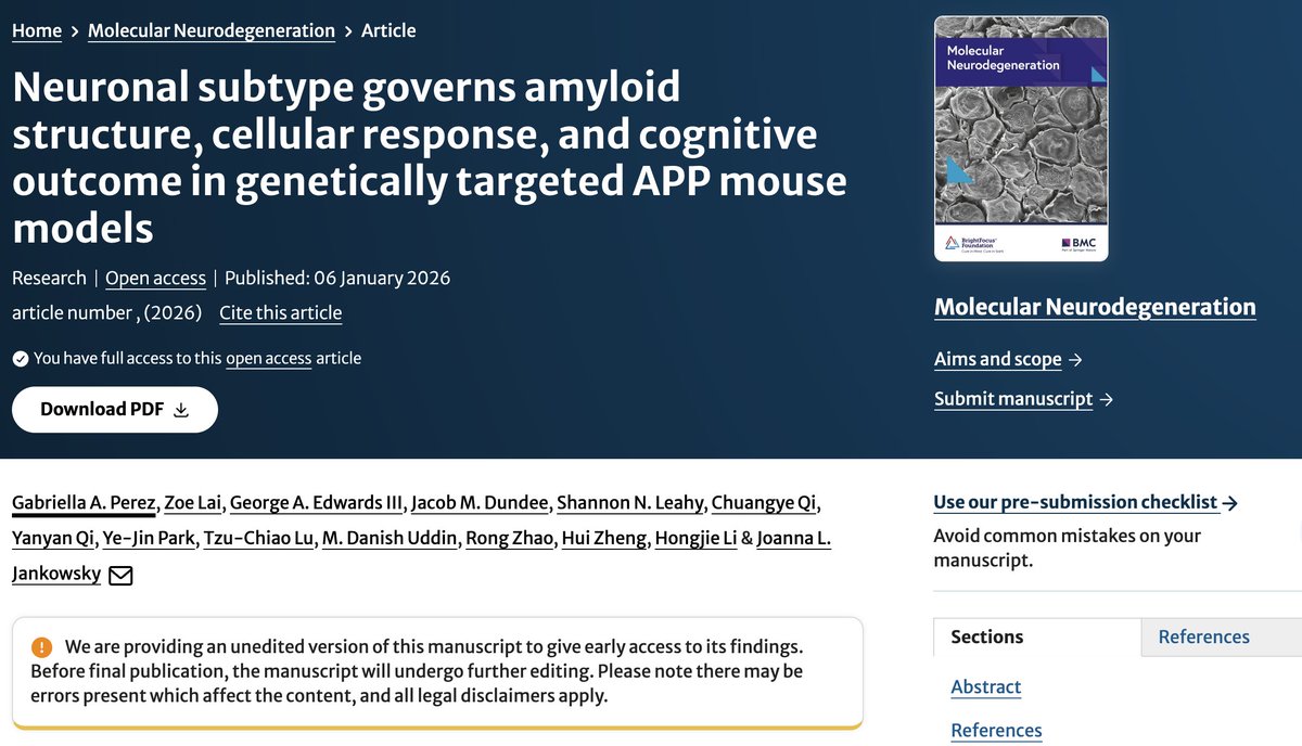 Molecular Neurodegeneration tweet media