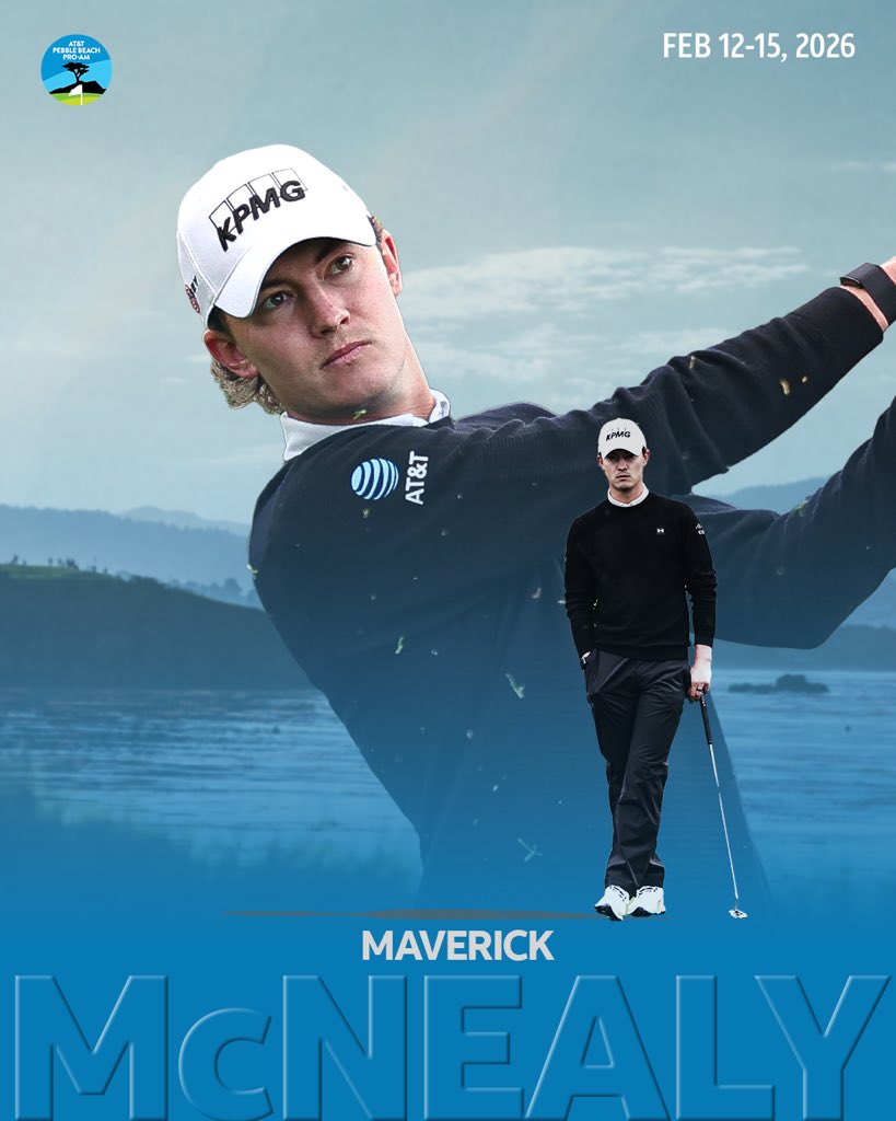 attproam's tweet image. Built for this stage.

Maverick McNealy will tee it up at the 2026 AT&amp;amp;T Pebble Beach Pro-Am.