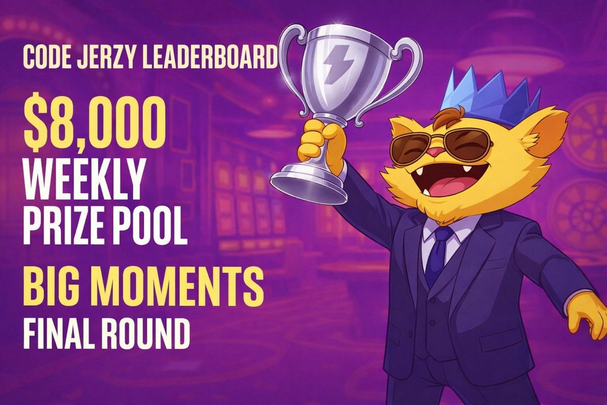 JerzyNFT's tweet image. We have over $8,000 up for grabs this week on YEET

Code jerzy players have a guaranteed prize pool heading into the final round of Big Moments
- Gamble responsibly
- Take home the W
- Secure your prize