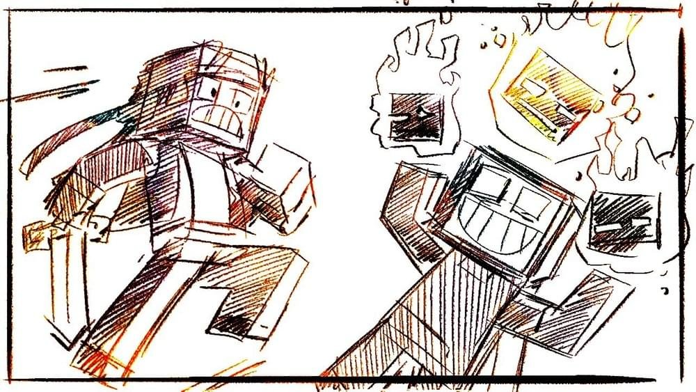 I hate how no one knows how big of an influence Bootstrap Buckaroo is, he was the earliest Minecraft 3D animator that influence many with his unique take on facial expressions, humor and such.
And everyone who tried to copy him got it extremely wrong. 