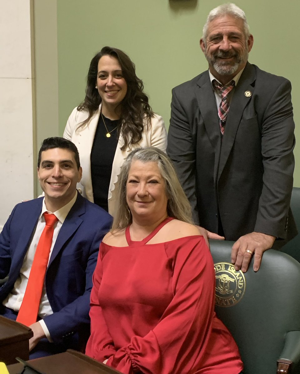 RISenateGOP's tweet image. Happy First Day of Session! The gang is back together and ready to work hard for a more affordable and prosperous Rhode Island! @JessicaforRI