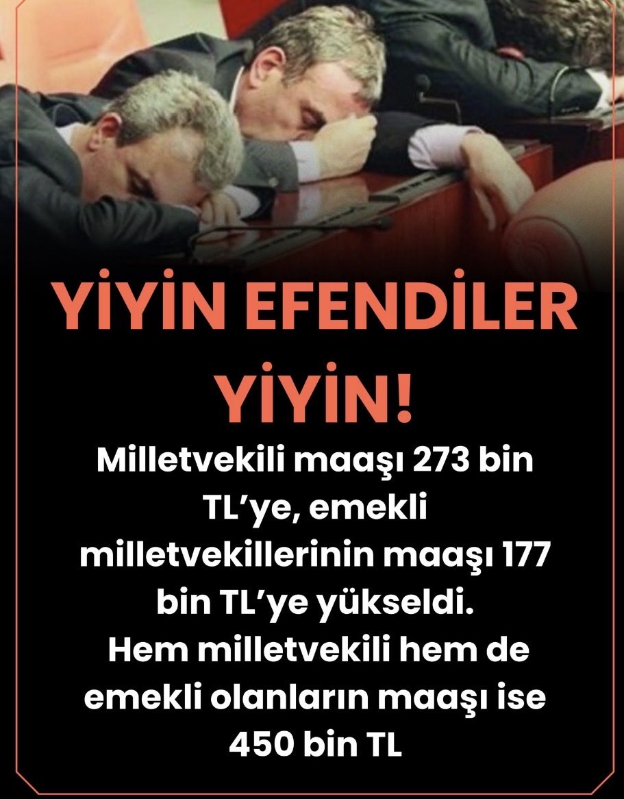 Milletvekili emekliliği kaldırılsın!

Zor durumdaki emekliye seyyanen zam yapılsın!

Adil olan tam da budur

Alın size kaynak
#EmekliyiEzeniktidardır