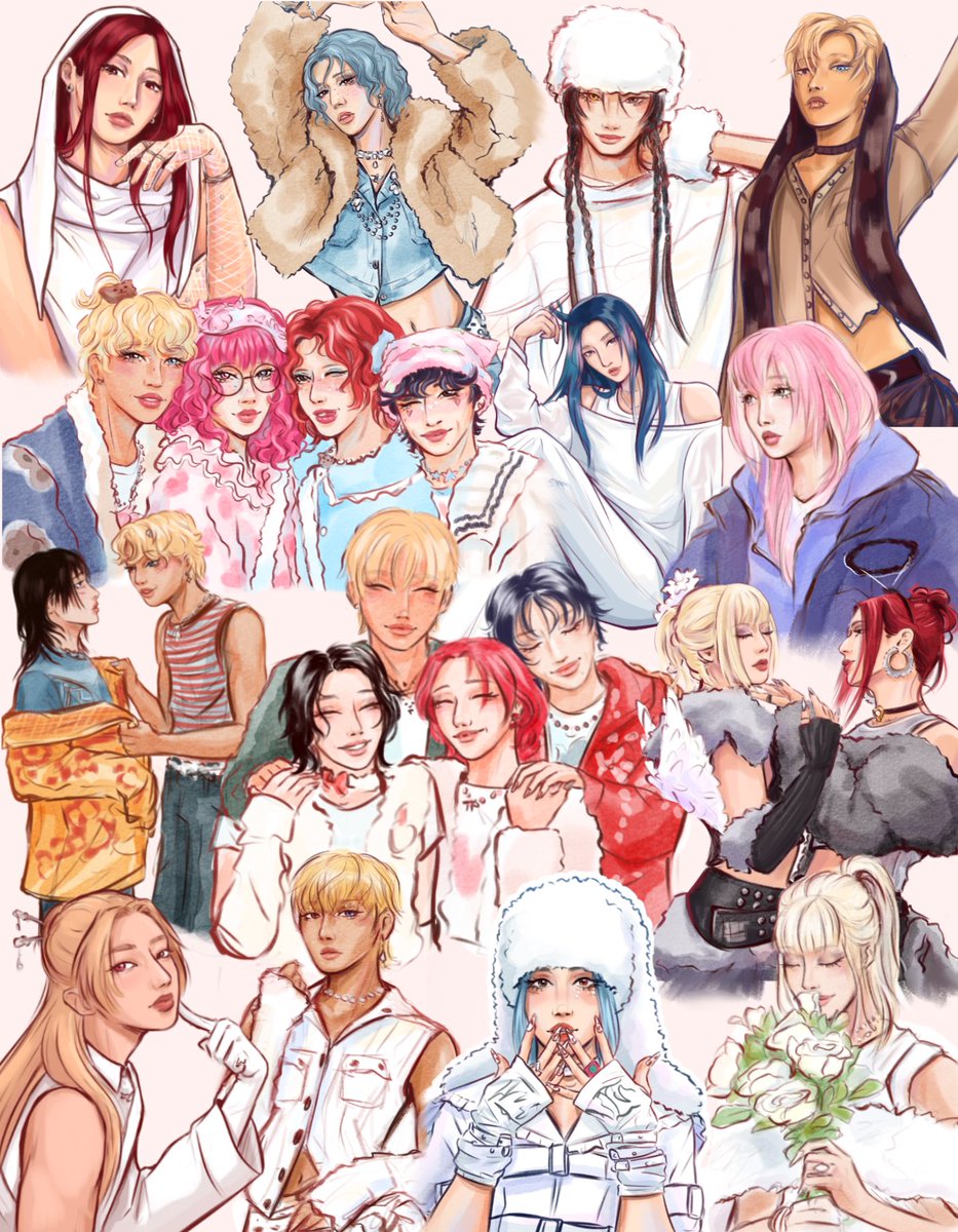 dillis_evol's tweet image. HAPPY XLOV 1ST ANNIVERSARY ❤️🩷💙💛
featuring a collage with my drawings of lovies^^ (I wanted to add more but couldn't fit them😭)
#XLOV_1st_Anniversary #XLOV #XLOVfanart