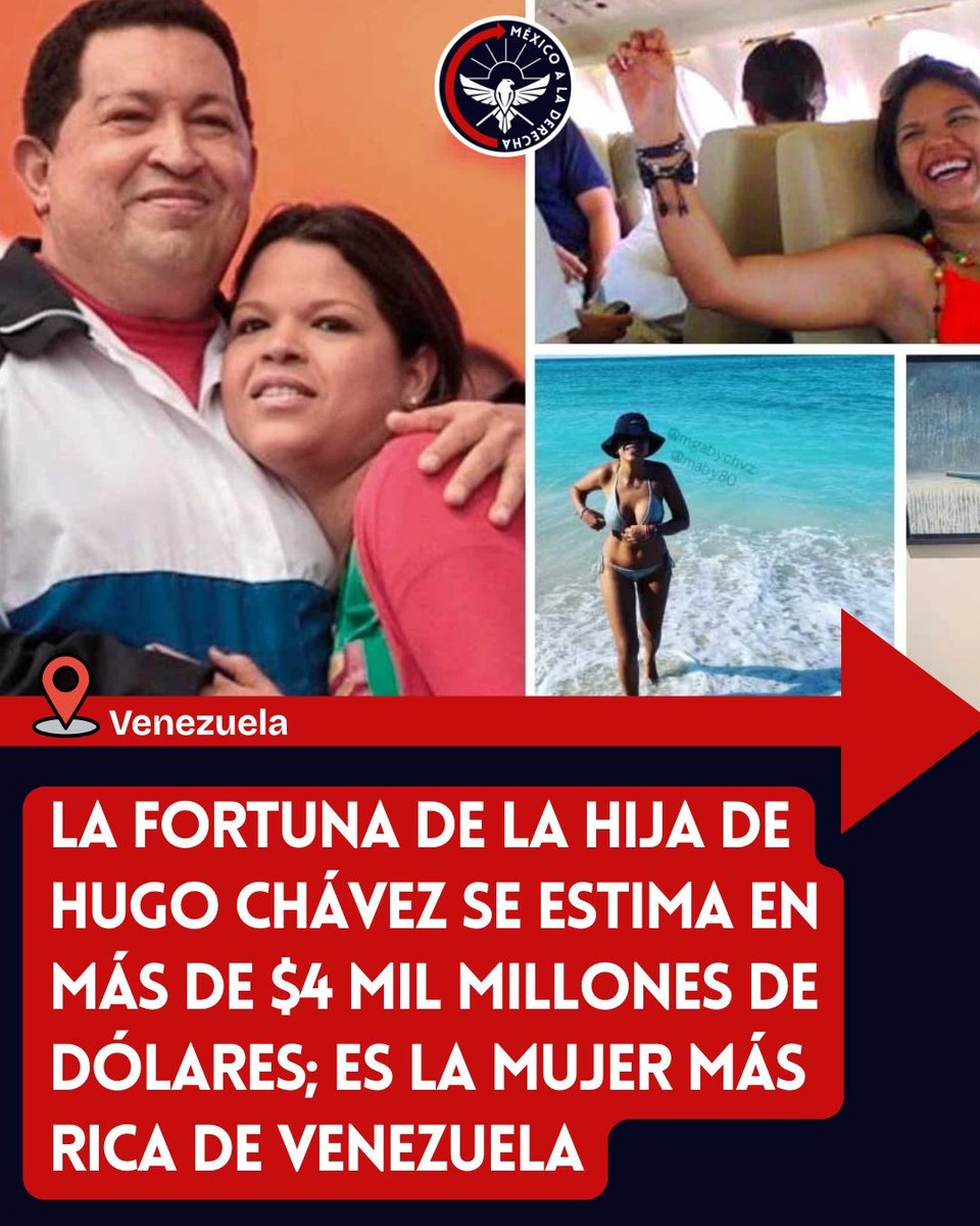 PubNasdaq's tweet image. 🚨Chávez’in kızı: 4,2 milyar $

Maduro’nun oğlu: 1 milyar $’dan fazla

Nicolás Maduro’nun 2015’teki serveti: 811 milyon $

Venezuelalı yaşlıların yaşam standardı: ayda 0,45 $
