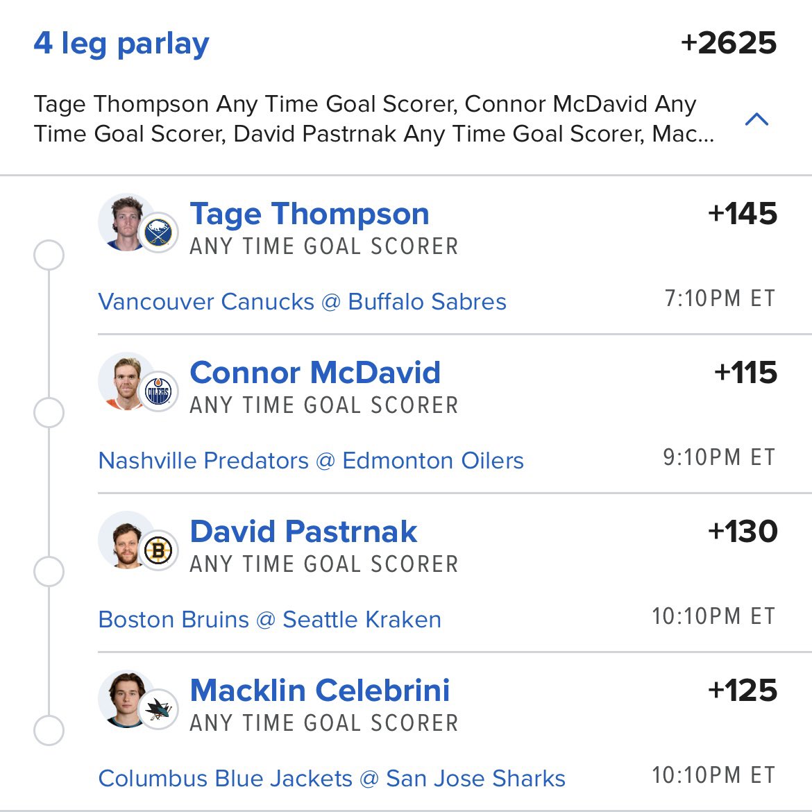 PuckPicks1's tweet image. 🚨GOALS🚨

Used the FD boost on my top 4 tonight

+6589 -&amp;gt; 0.2u
+2625 -&amp;gt; 0.2u
+15080 -&amp;gt; 0.05u