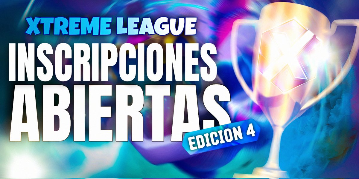 ABRIMOS INSCRIPCIONES !
XTREME LEAGUE EDICIÓN # 4
Premio 40usd

Requisitos: 
✨Follow a los sponsors y al diseñador 
<a href="/XtremeLeague_/">Xtreme League</a>
<a href="/Xtreme_Teamtbd/">Xtreme Esports</a>
<a href="/Reika_CR1/">Rei✨👑</a>
<a href="/TDelta_CR/">Team Delta (Δ)</a>
<a href="/TG_SAMURAI/">TG I SAMURAI</a> 
<a href="/SebasDesigner5/">Sebas Designer</a> 

✨Like &amp; RT 
✨Etiquetar 3 equipos y pedir 3RT