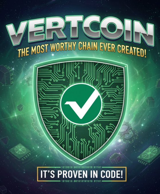 A new year is the perfect time to ask:
what kind of crypto do we want to build?

Vertcoin already answered that 
fair, open, and community-driven.
No shortcuts. Just honest progress.

#Vertcoin $VTC $LTC $BTC #Pow #VTC