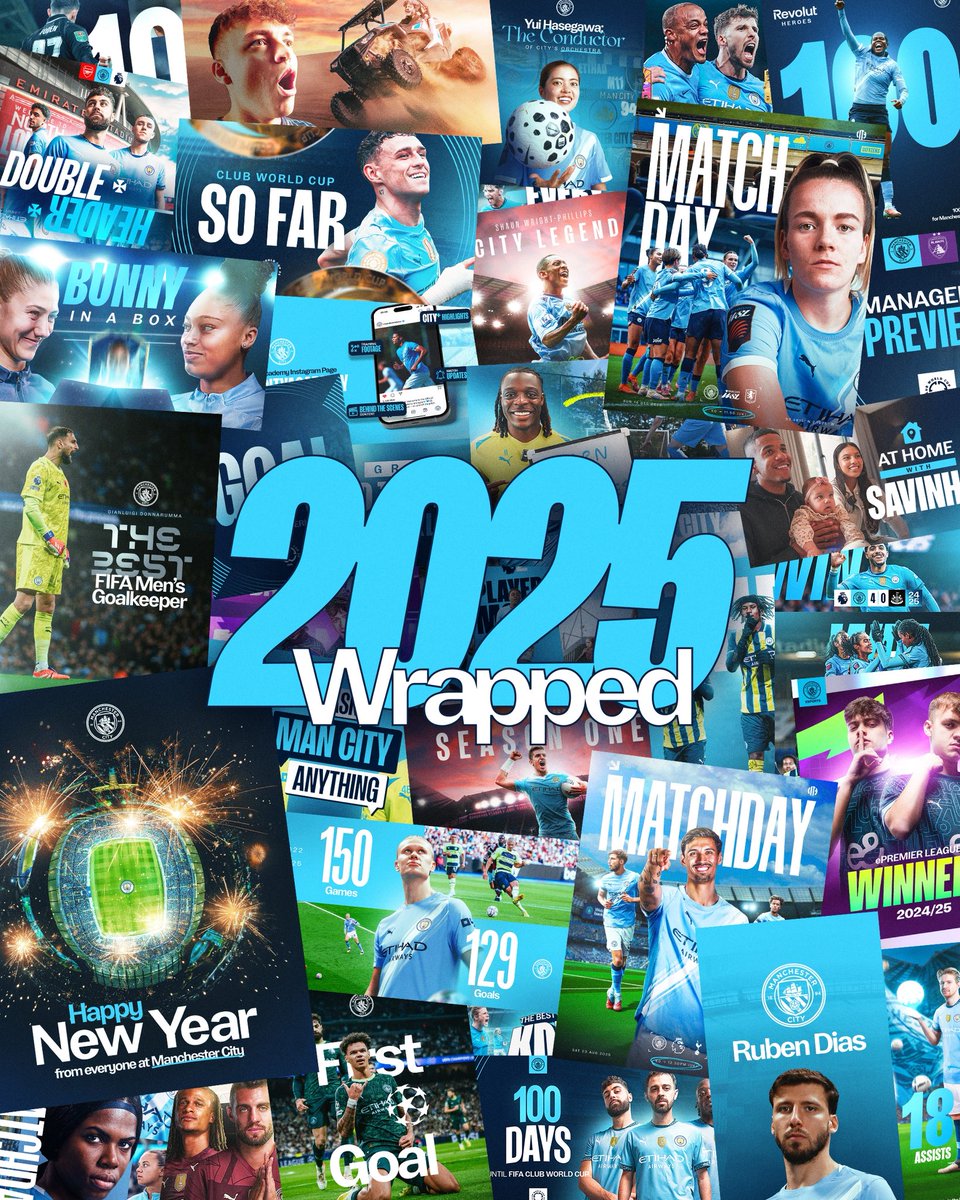 jamesmaldesign's tweet image. Few days late - but here’s my 2025 Wrapped 🗓️

Made some of my favourite work this past year, and was lucky enough to lead on the massive Club World Cup project. Lots more to come in 2026 ⏳

#smsports #sportsdesign #footballdesign #mancity #manchestercity #graphicdesign