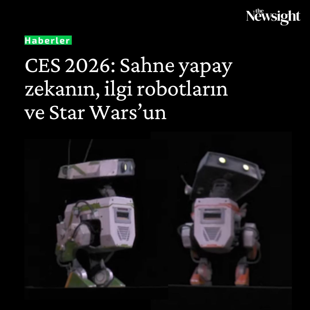 CES 2026’nın ilk günü, yapay zekanın vitrinden altyapıya değil, altyapıdan gündelik hayata indiğini ortaya koydu.

Tüketici teknolojilerinin en çarpıcı gelişmelerinin sergilendiği CES 2026'nın ilk gününden ilgi çekici oturumlar için 👇
🔗 thenewsight.com/haberler/ces-2…