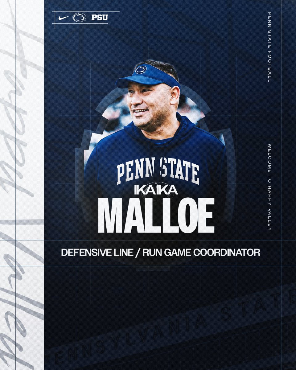 PennStateFball's tweet image. Go time.

Welcome to Happy Valley, @MalloeMalloe.

#WeAre | bit.ly/PennStateFball…