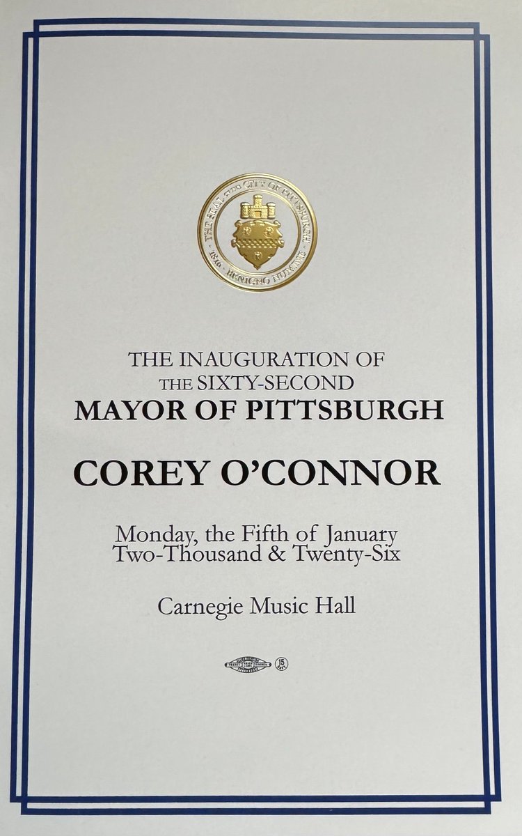 Central Catholic students witnessed history as alumnus Corey O’Connor ’02 was inaugurated as the City of Pittsburgh’s 62nd Mayor. Viking alumni were represented throughout the ceremony and in the Carnegie Music Hall as an inspiring reminder of the impact of public service.