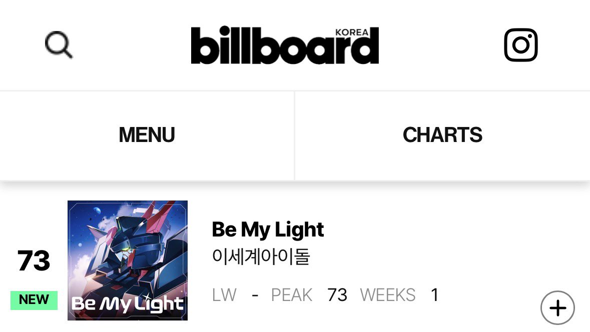 financier0816's tweet image. 멜론 2위 이세계아이돌 “Be My Light”
Billboard Hot 100 Korea 차트 입성