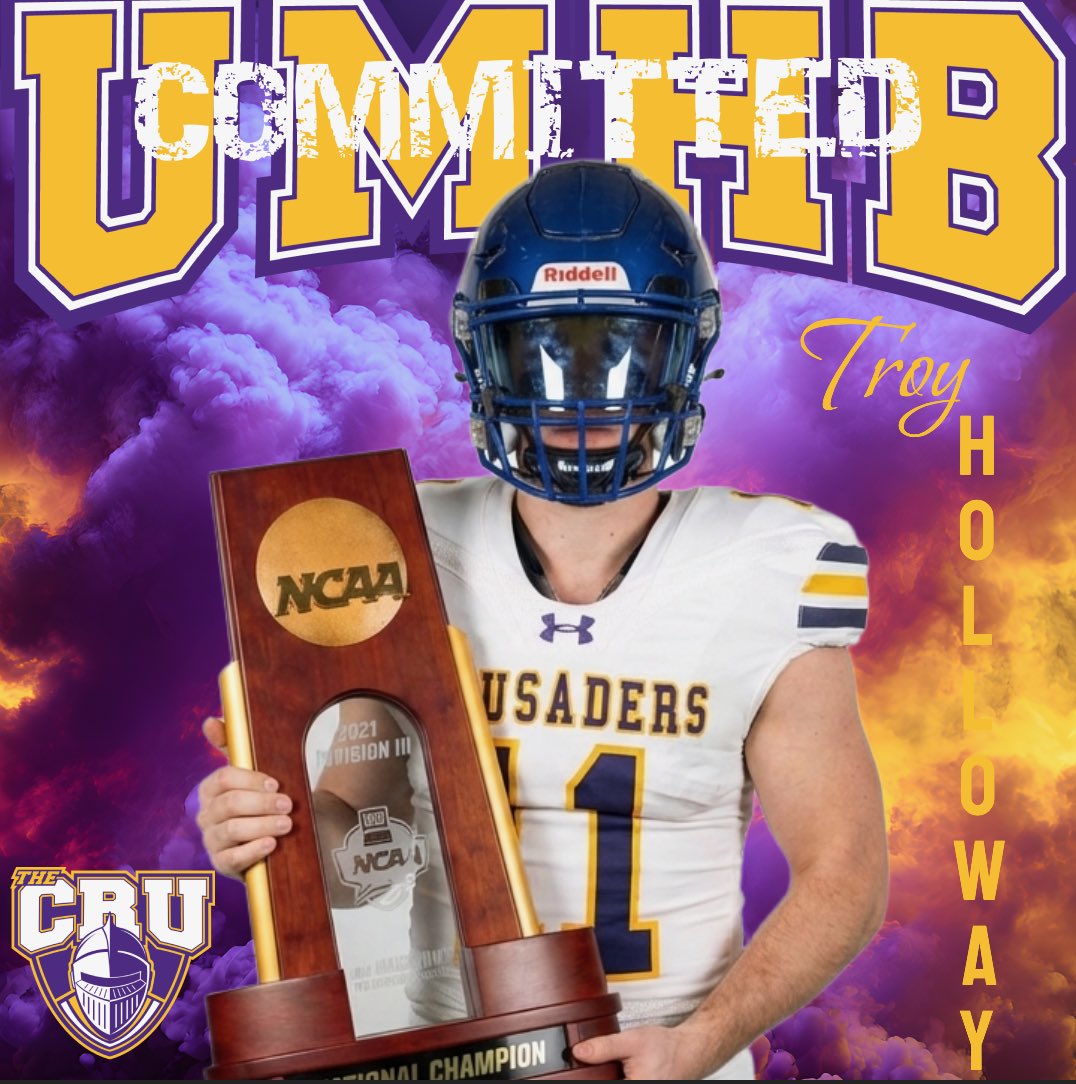 TroyHolloway25's tweet photo. COMMITTED!!!🏆🏈
@CruFootball 
@coachmcarey https://t.co/nq1G4ybDxI
