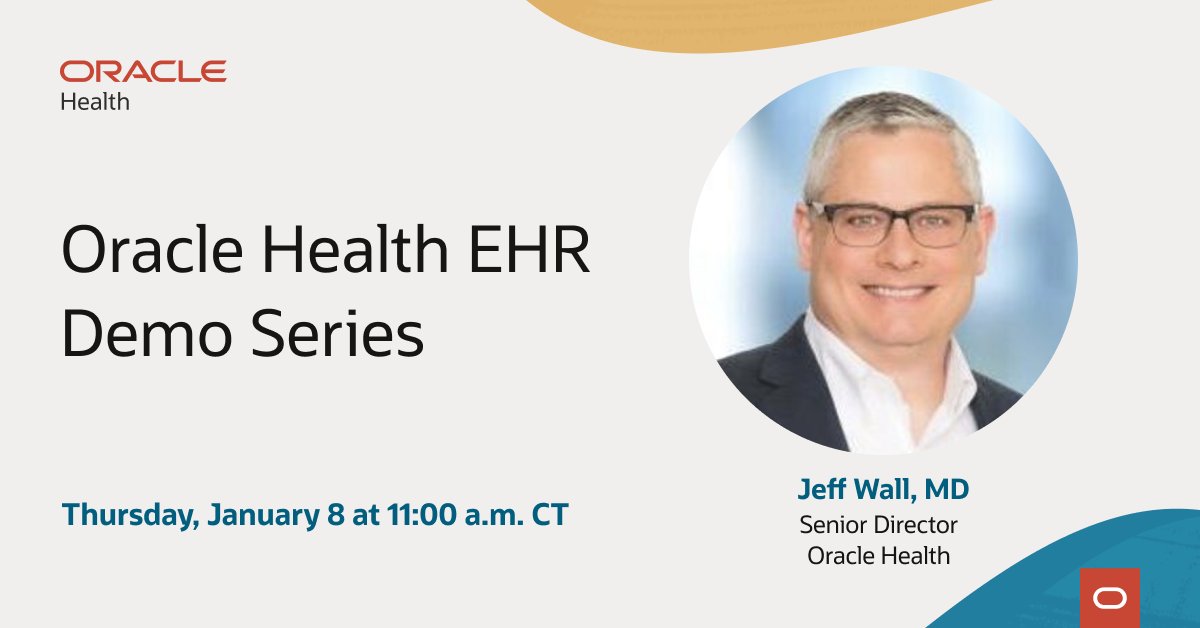 CottengimChanel's tweet photo. Register for this Thursday's webinar, where Oracle's Dr. Jeff Wall will highlight the latest Oracle Health EHR updates: https://t.co/BJMZz0Pgn0 https://t.co/w9gTsBIVRD