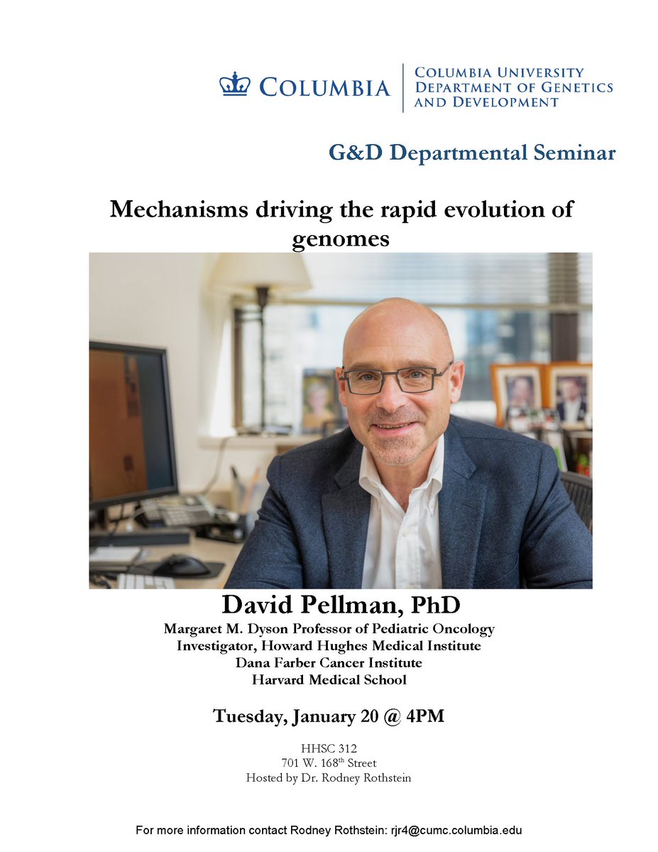 Columbia Genetics and Development Department tweet media