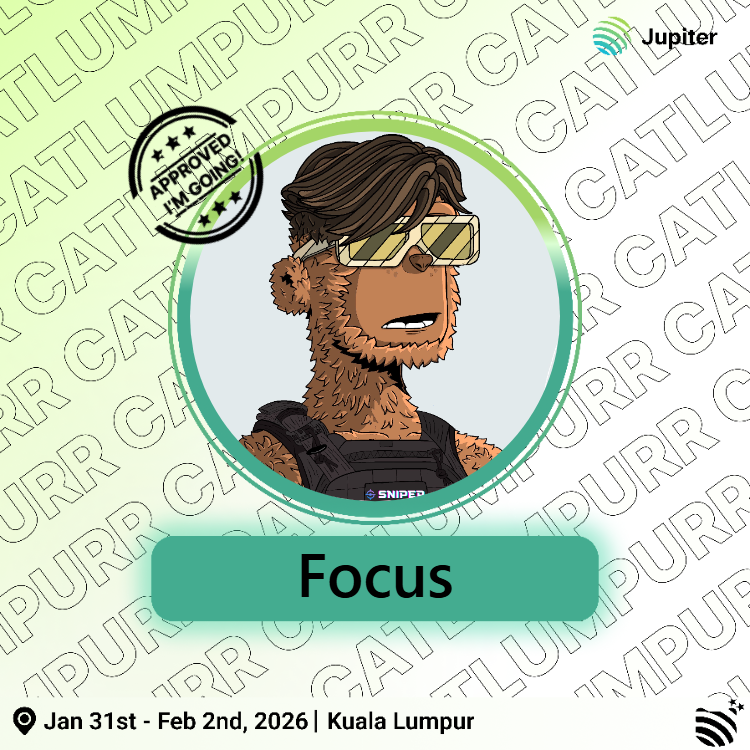SNPFocus's tweet image. I guess I’ll be going to the @JupiterExchange event! 🪐

Ready to celebrate Jupuary with the best community on @Solana. See ya there! 🐱🚀