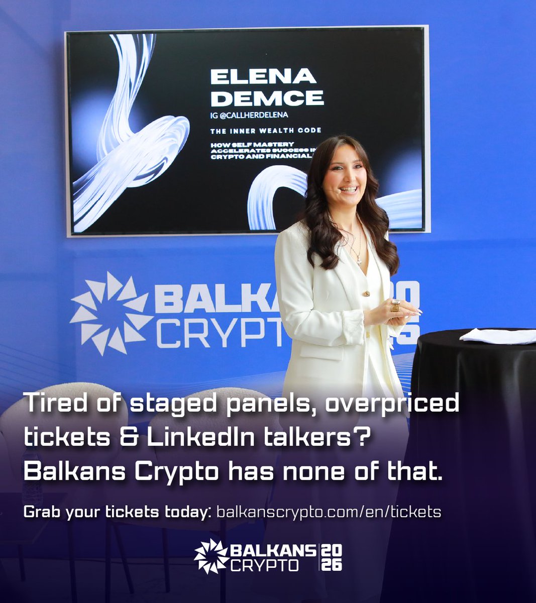 Tired of staged panels, overpriced tickets & LinkedIn talkers? Balkans  Crypto has none of that. No hype. No filters. Just raw builders,  open-source tools, and good food. Crypto needs fewer influencers and