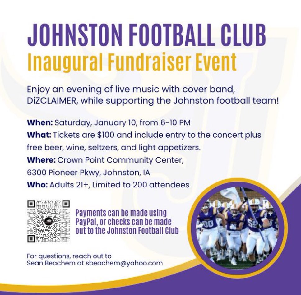 JHSFball's tweet image. We are just a couple days away!

This club helps support our athletes in many ways. It will help us improve our equipment, technology, gear and exposure. Another way the club helps is financial support to athletes and their families to help offset any costs during the year.
