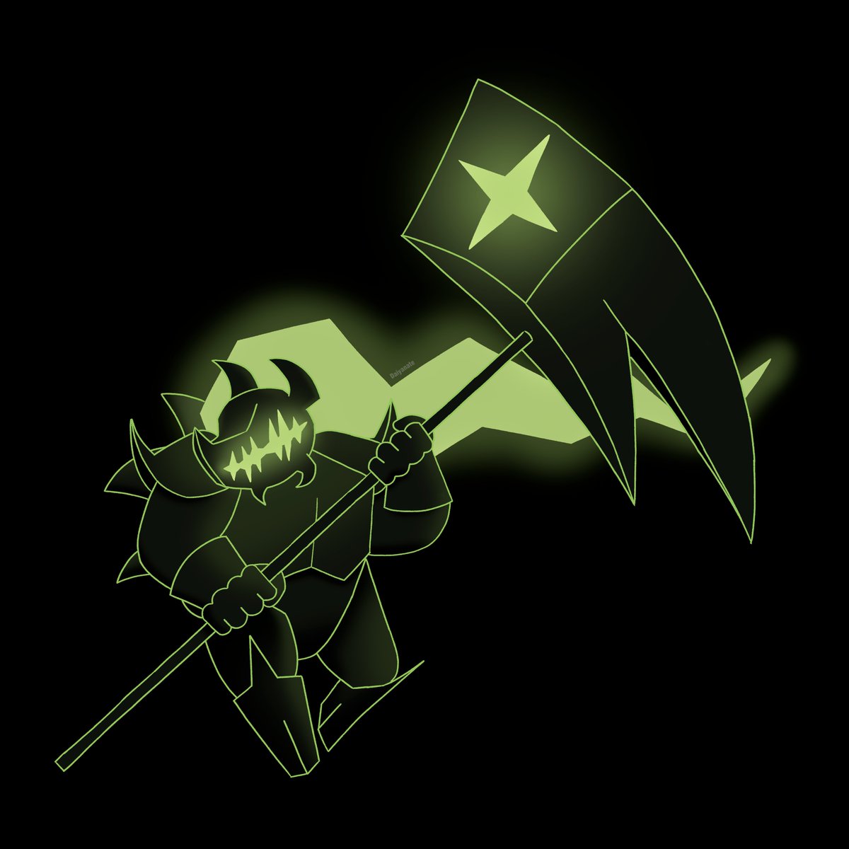 daiyanate's tweet image. Behold! The Worldsmith!
#deltarune #chapterrewritten #gerson #knight