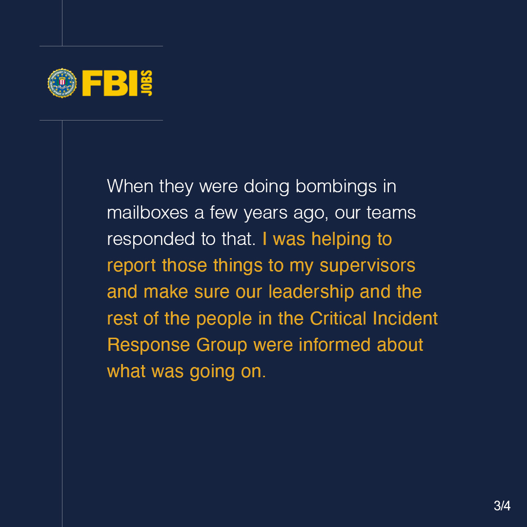 FBIJobs's tweet image. At Redstone Arsenal in #Huntsville, #FBI professionals work collaboratively across disciplines to advance our investigations in #counterterrorism, #cyber, and violent crime. Be a part of creating a safer, more secure future. Learn more today. #FBIJobs
fbijobs.gov/locations/reds…