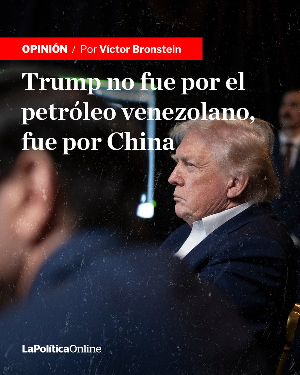 🔴Opinión por <a href="/VictorBronstein/">Victor Bronstein</a> | Al eliminar a Maduro, Washington corta efectivamente una arteria crítica de América Latina con China.
[ lapoliticaonline.info/4aOfL8j ]