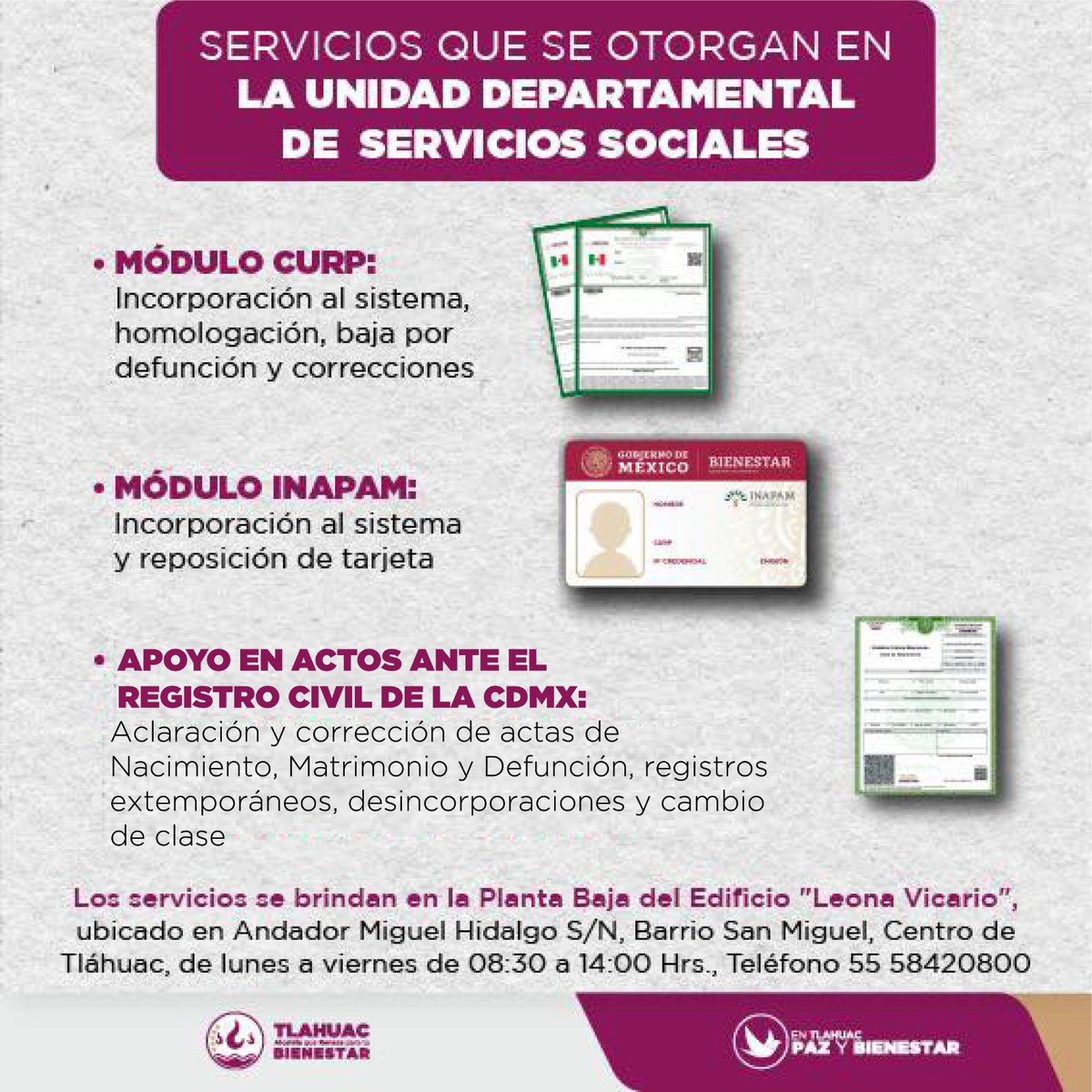 Acude al edifico Leona Vicario