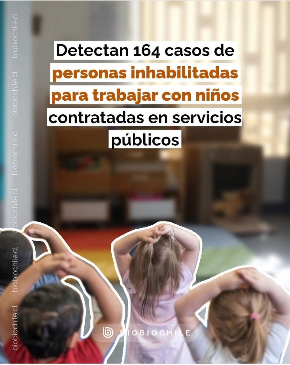 Movimiento_Nac's tweet photo. Detectan 164 casos de personas inhabilitadas para trabajar con niños contratadas en servicios públicos del Estado  !!!

Nuevamente gracias a la @Contraloriacl 

#AltoAlAbusoInfantil
#LegadodeBoric
#AltoALaCorrupcionPolitica 
#Justiciaparalainfancia 
#MafiaSename 
#CaigaQuienCaiga https://t.co/UKNCiFIi0q