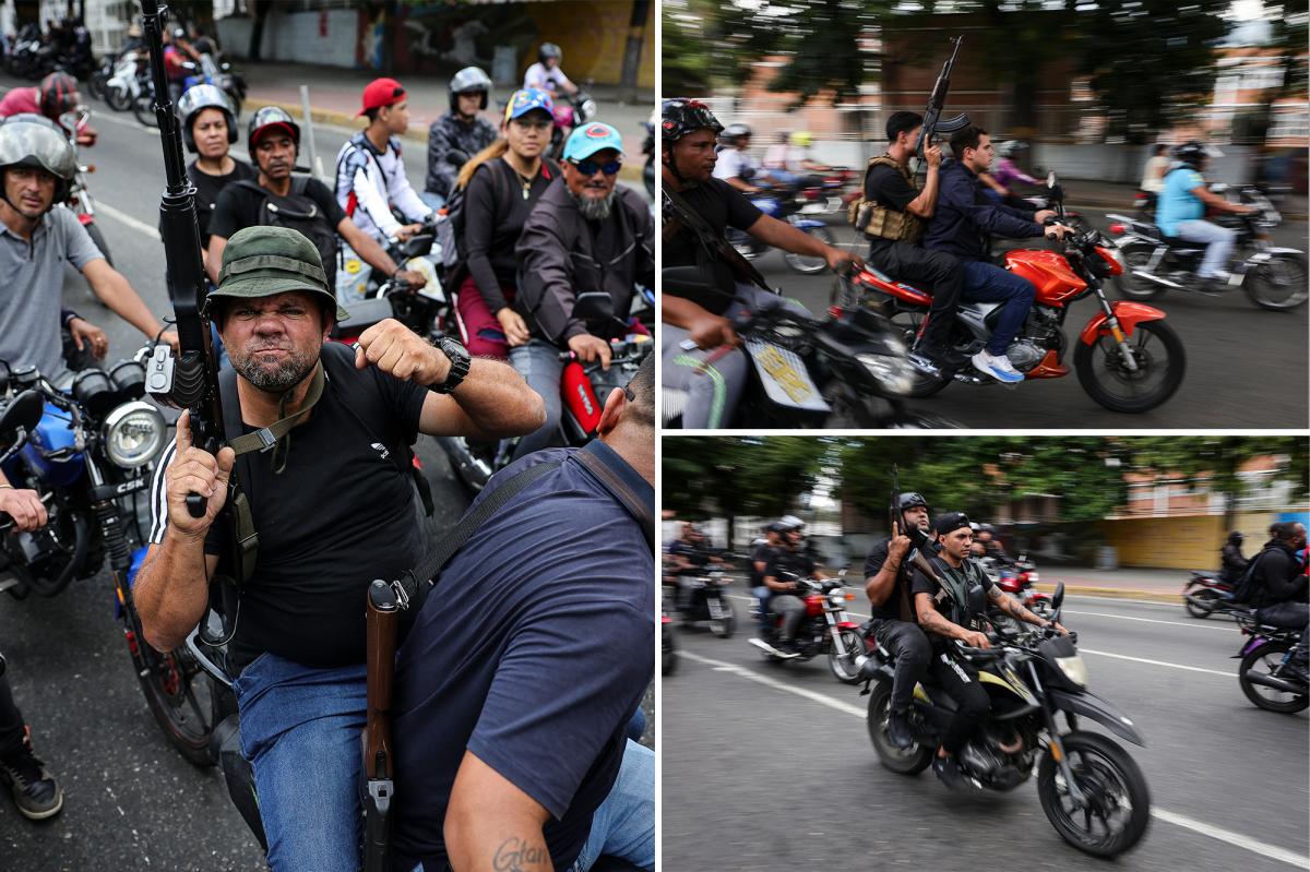 🚨 ¡ÚLTIMA HORA VENEZUELA! 🚨🇻🇪

URGENTE — ¡LO ÚLTIMO! 🇻🇪 🇺🇸

IMAGENES DEL NEW YORK POST:

Paramilitares chavistas pro-Maduro cazan a simpatizantes de Trump en Caracas tras la captura del dictador.