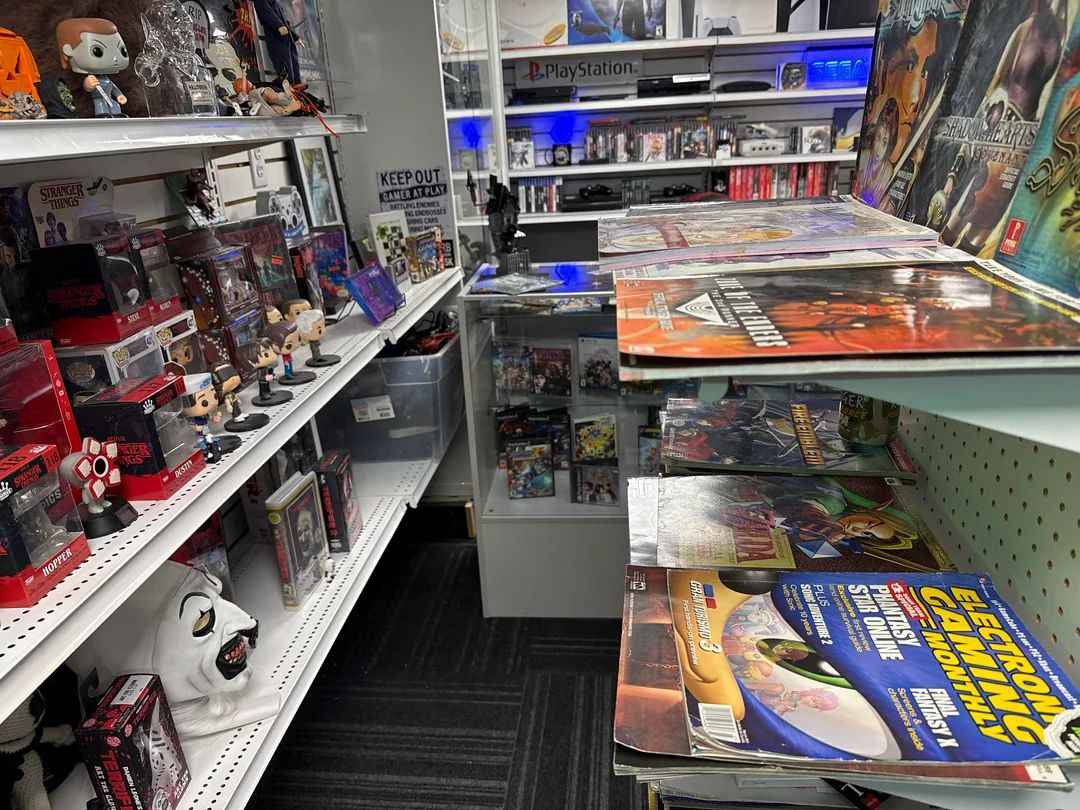 A game collector built a replica GameStop in his basement to use as storage for his collection