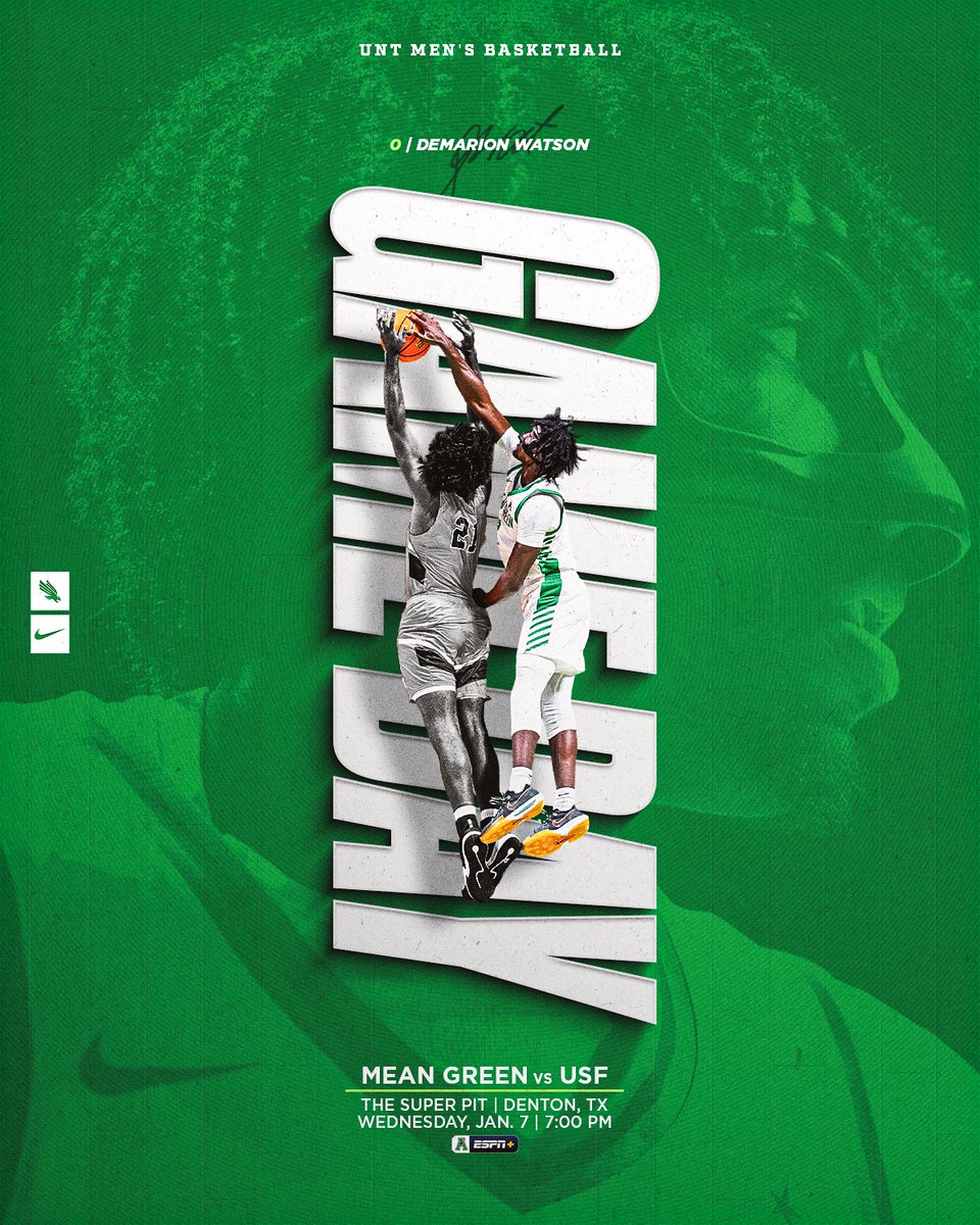MeanGreenMBB's tweet image. PACK THE PIT 🟢🦅

🆚 South Florida
⏰ 7 PM
📍 The Super Pit
📺 ESPN+
📻 @MGSNetwork // KHYI 95.3 FM
🎟️ northtex.as/MBBTIX
