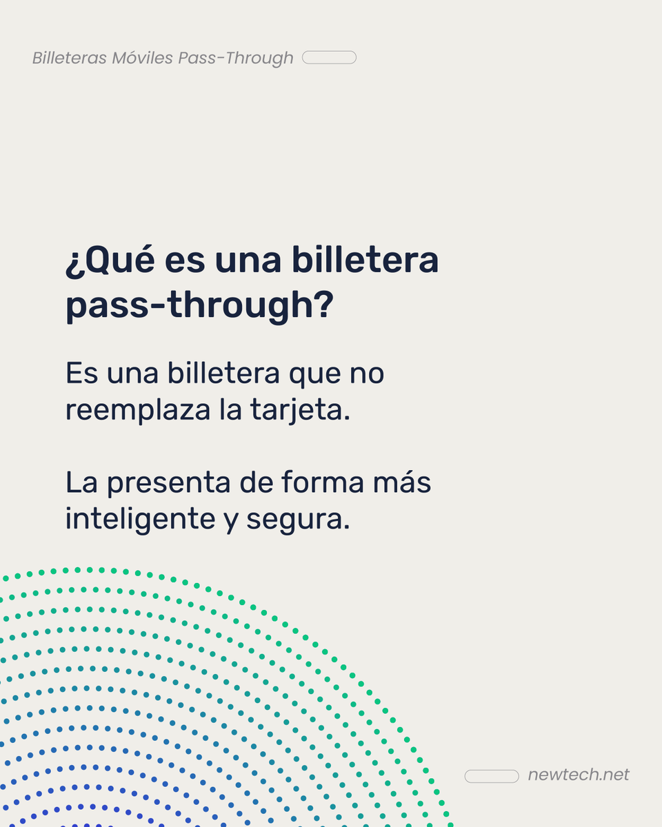 newtech_sg's tweet photo. Las billeteras móviles pass-through representan una evolución natural del pago con tarjeta.

No alteran el ecosistema financiero existente, sino que lo optimizan mediante tokenización y una experiencia de usuario consistente. https://t.co/IZXRXHVWgl
