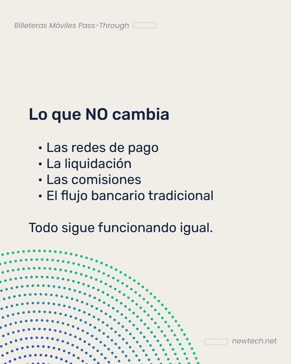 newtech_sg's tweet photo. Las billeteras móviles pass-through representan una evolución natural del pago con tarjeta.

No alteran el ecosistema financiero existente, sino que lo optimizan mediante tokenización y una experiencia de usuario consistente. https://t.co/IZXRXHVWgl
