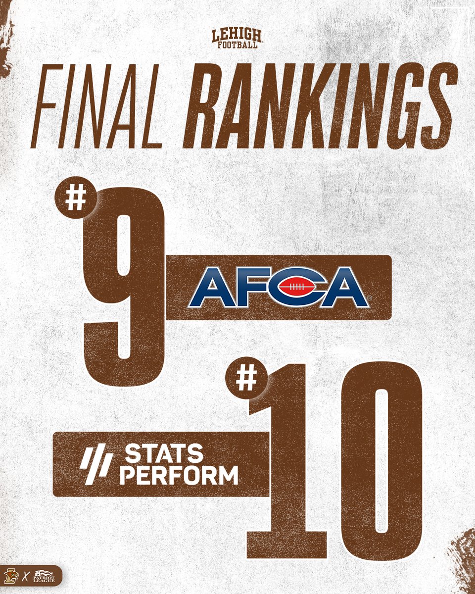 LehighFootball's tweet photo. Closing out the 2025 season in the top 10.

#TheNest https://t.co/RZzNDHAP9u