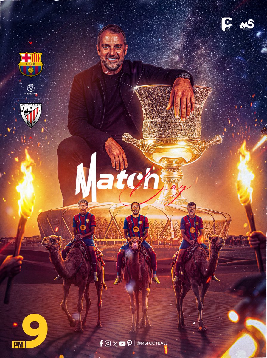 MSFootball12's tweet image. Kings don't come from the stands...
Kings cross the desert to reach the throne 👑

- Latest Work 😍🎨

#smsports #sportsdesign #footballdesigns #Pedri #raphinha #yamal #lamine_yamal #كأس_السوبر_الإسباني #SupercopaDeEspaña
