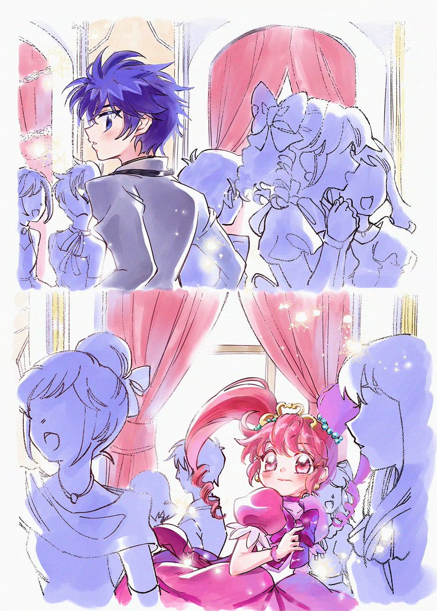 雑踏の中であなただけがぱっと浮かび上がって見える

#ふしぎ星のふたご姫 ＃シェファ