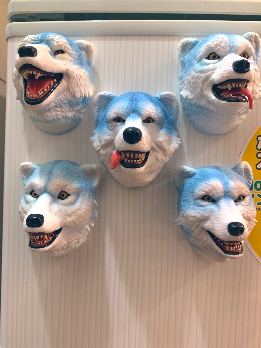 5人揃えました😂💸 フィギュアも良いけど、フェイスマグネットも良き