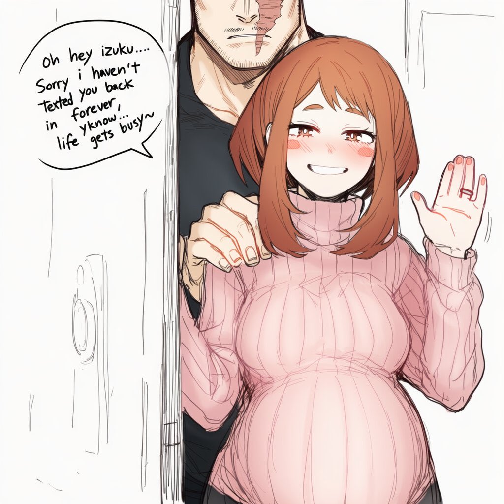 1234loveattack's tweet image. In reality, this is what happens when deku comes home 😭