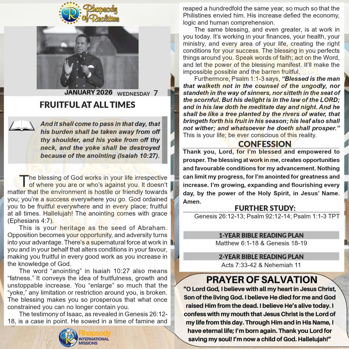 The Blessing of God—a supernatural empowerment that removes every limitation, ignites unstoppable growth, and guarantees prosperity regardless of circumstances; causing you to  flourish abundantly in finances, health, relationships, and every endeavor.

#TheBlessing