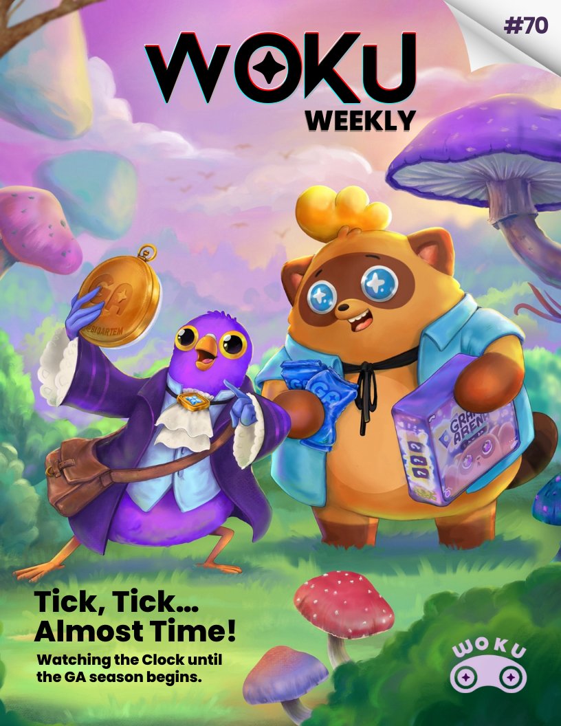 WokuWeekly's tweet image. ✨WEEK 70 ISSUE INBOUND!✨

Another week, another Woku Weekly covering all the latest from the @Ronin_Network ecosystem!🔥

Woku's back &amp;amp; we’re about to BUST... open some booster boxes real soon! How soon? Tune into tomorrow’s show to find out!👀