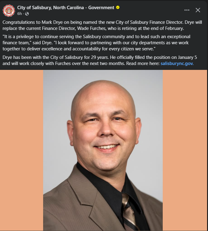 City names new Finance Director...