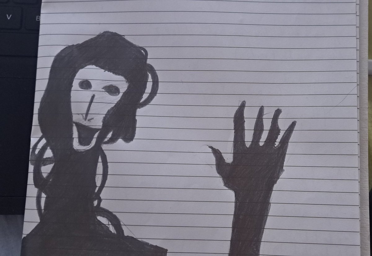 MoleAnim's tweet image. I ve painted this stuff im tryn to learn analog horror art