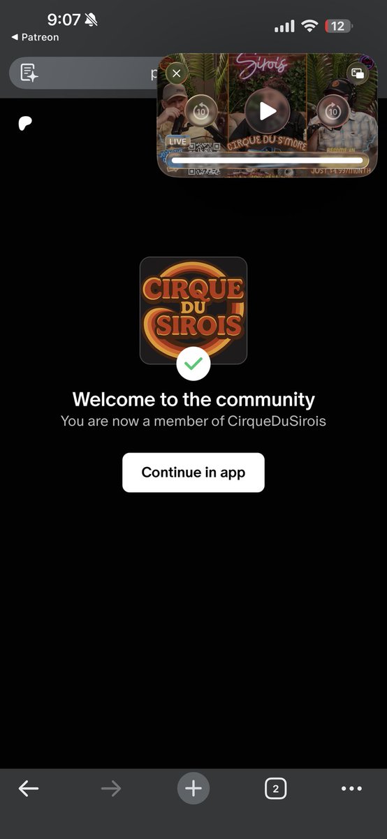 Come join <a href="/CirqueDuSirois/">Cirque Du Sirois</a> on Patreon