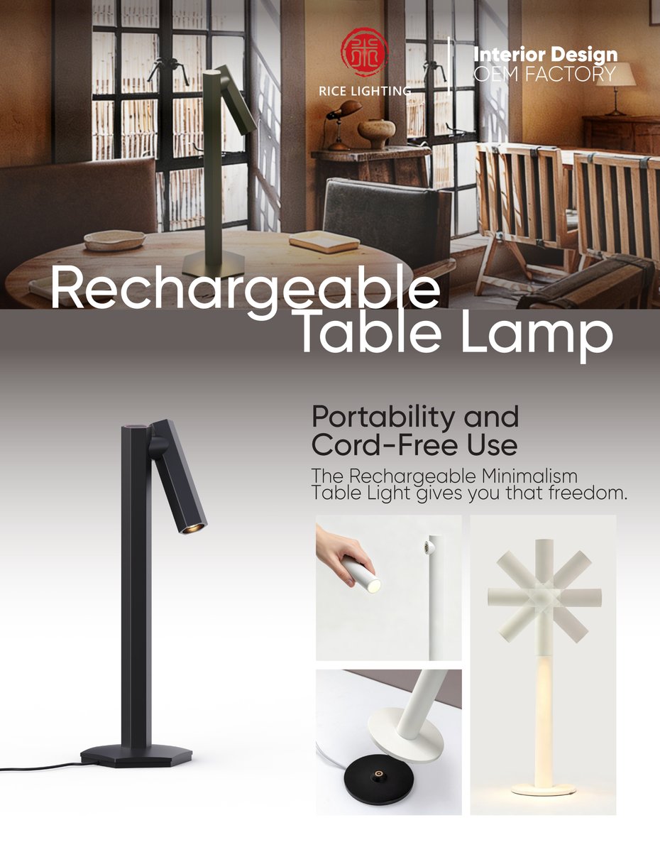 RiceSolarLight's tweet image. Rechargeable Minimalism Table Light ✨
Cordless. Portable. Mood-perfect.
Host balcony dinners, craft reading nooks, or spark instant ambiance—anywhere. 10hr wireless runtime + solar charging via ricesolar.com.

#WirelessFreedom #SustainableLighting #rechargeablelight