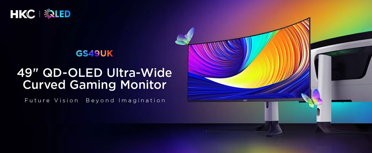 HkcMonitor's tweet photo. 🙌HKC GS49UK | #CES2026 @CES 

📍Booth 30739 (Jan 6-9, LVCC)
🎯For gamers, designers, tech lovers

🌟49-inch QD-OLED curved beast: DQHD+240Hz, 0.03ms, 99% DCI-P3 + 90W Type-C.

🎁 Visit to unlock special perks!

#HKCGS49UK #GamingMonitor #CES #QDOLED #CESLasVegas https://t.co/k9SWirUs7u