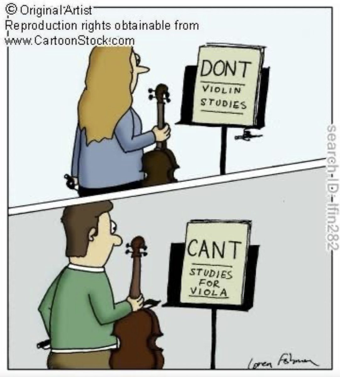 playinglesshurt's tweet image. #jokeoftheday The Dont studies and caprices are a must for every #violinist . But have you heard of the Cant studies for viola or the Wont etudes for #cello ? #music